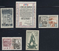 N° 1407 1408 1409 1410 1411 Série 20e Anniversaire De La Libération - Unused Stamps