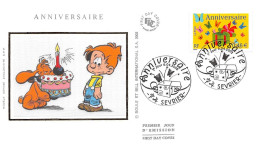 FRANCE.FDC.AM11761.06/04/2002.Cachet Sevrier.Anniversaire - 2000-2009