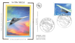 FRANCE.FDC.AM11753.23/03/2002.Cachet Paris.Le XXe Siècle.Transports.Concorde - 2000-2009