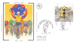 FRANCE.FDC.AM11718.28/06/2003.Cachet Paris.Centenaire Tour De France.1903-2003 - 2000-2009