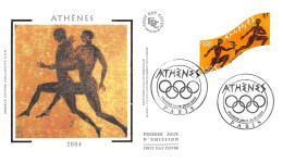 FRANCE.FDC.AM11565.28/06/2004.Cachet Paris.Jeux Olympiques.Athènes 2004 - 2000-2009