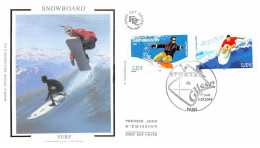 FRANCE.FDC.AM11574.03/07/2004.Cachet Paris.Surf.Sports De Glisse.Snowboard - 2000-2009