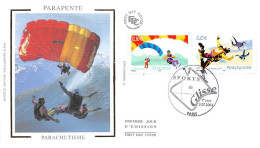 FRANCE.FDC.AM11572.03/07/2004.Cachet Paris.Parachutisme.Sports De Glisse.Parapente - 2000-2009