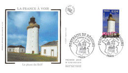 FRANCE.FDC.AM11480.17/09/2005.Cachet Paris.Portraits De Régions.Le Phare Du Stiff - 2000-2009