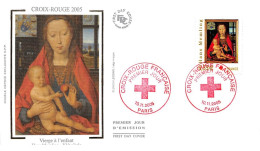 FRANCE.FDC.AM11496.10/11/2005.Cachet Paris.Croix Rouge 2005.Vierge à L'enfant.Hans Memling.XV Ième Siècle - 2000-2009