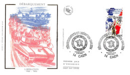 FRANCE.FDC.AM11553.05/06/2004.Cachet Caen.Débarquement.Libération 1944-2004 - 2000-2009