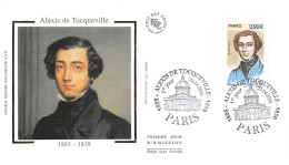 FRANCE.FDC.AM11442.23/04/2005.Cachet Paris.Alexis De Tocqueville - 2000-2009