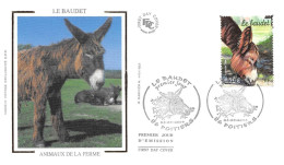 FRANCE.FDC.AM11541.24/04/2004.Cachet Poitiers.Animaux De La Ferme.Le Baudet - 2000-2009