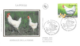 FRANCE.FDC.AM11542.24/04/2004.Cachet Bourg-en-bresse.Animaux De La Ferme.La Poule - 2000-2009