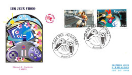 FRANCE.FDC.AM11405.11/11/2005.Cachet Paris.Les Jeux Vidéo.Prince Of Persia.Rayman - 2000-2009