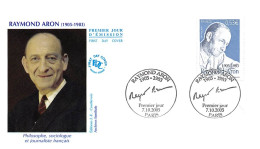 FRANCE.FDC.AM11404.07/10/2005.Cachet Paris.Raymond Aron (1905-1983) - 2000-2009