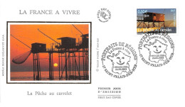 FRANCE.FDC.AM11700.24/05/2003.Cachet Saint-Palais-sur-mer.Portraits De Régions.La Pêche Au Carrelet - 2000-2009