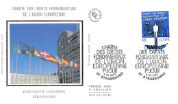 FRANCE.FDC.AM11695.08/05/2003.Cachet Strasbourg.Charte Des Droits Fondamentaux De L'union Européenne.Parlement Européen - 2000-2009