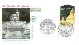 FRANCE.FDC.AM11387.15/05/2005.Cachet Nîmes.Les Jardins De France.Les Jardins De La Fontaine - 2000-2009