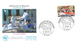 FRANCE.FDC.AM11383.19/03/2005.Cachet Sète.Portraits De Régions.Les Joutes Nautiques - 2000-2009