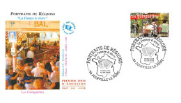 FRANCE.FDC.AM11376.19/03/2005.Cachet Joinville-le-Pont.Portraits De Régions.Les Guinguettes - 2000-2009