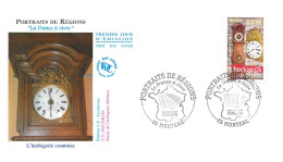 FRANCE.FDC.AM11375.19/03/2005.Cachet Morteau.Portraits De Régions.L'horlogerie Comtoise - 2000-2009