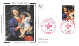FRANCE.FDC.AM11660.06/11/2003.Cachet Paris.Croix Rouge 2003.Pierre Mignard.La Vierge à La Grappe - 2000-2009