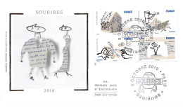 FRANCE. FDC.n°208810. 8/10/2010. Cachet Paris. Sourires - 2010-2019