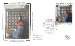 FRANCE. FDC.n°208538. 18/10/2008. Cachet Altkirch. Jean Jacques Henner. Jeune Femme Se Chauffant Les Mains - 2000-2009