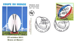 FRANCE. FDC. N°208011.  24/10/2011 .cachet Paris. Coupe Du Monde. - 2010-2019