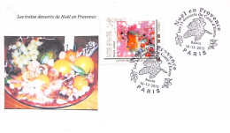 FRANCE. FDC. N°207012. 16/12/2015. Cachet Paris. Noël En Provence. Les 13 Desserts De Noël. - 2010-2019