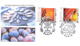 FRANCE. FDC. N°207006. 23/12/2015. Cachet Paris.noël En Provence. Les 13 Desserts De Noël. Cachet Spéciaux - 2010-2019