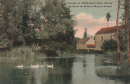 ZY 78-(58) ENVIRONS DE COSNE SUR LOIRE - LES BORDS DU NOHAIN A MOULIN LEVEQUE - CARTE COLORISEE - 2 SCANS - Other & Unclassified