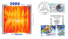 FRANCE.FDC.AM11976.31/12/2000.Cachet Paris.2000.3e Millénaire - 2000-2009