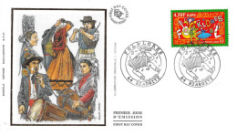 FRANCE.FDC.AM11945.12/08/2000.Cachet Biarritz.Folklores - 2000-2009