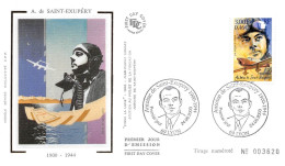 FRANCE.FDC.AM11940.24/06/2000.Cachet Lyon.Antoine De Saint-Exupéry.1900-1944 - 2000-2009