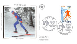 FRANCE.FDC.AM11304.04/02/2006.Cachet Montgenèvre.JO Turin 2006.Biathlon - 2000-2009