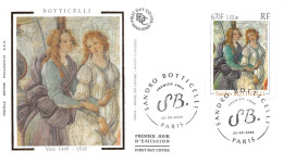 FRANCE.FDC.AM11908.25/02/2000.Cachet Paris.Botticelli.Vers 1445-1510 - 2000-2009