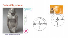 FRANCE.FDC.AM11289.27/01/2007.Cachet Paris.Antiquité Egyptienne.Statue Du Roi Amenemhat III - 2000-2009