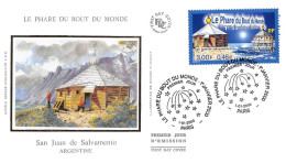 FRANCE.FDC.AM11901.01/01/2000.Cachet Paris.Le Phare Du Bout Du Monde.San Juan De Salvamento.Argentine - 2000-2009