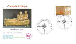 FRANCE.FDC.AM11282.27/01/2007.Cachet Paris.Antiquité Etrusque.Sarcophage Des Epoux - 2000-2009