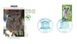 FRANCE.FDC.AM11277.13/12/2007.Cachet Paris.Unesco.Le Koala D'Australie - 2000-2009