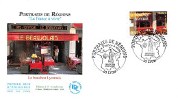 FRANCE.FDC.AM11271.29/09/2007.Cachet Lyon.Portraits De Régions.Le Bouchon Lyonnais - 2000-2009