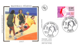 FRANCE.FDC.AM11238.10/11/2007.Cachet Paris.Handball Féminin.2007 - 2000-2009