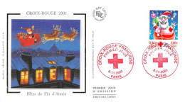 FRANCE.FDC.AM11887.08/11/2001.Cachet Paris.Croix-Rouge 2001.Fêtes De Fin D'Année - 2000-2009