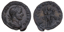 CCG Certified! Gordian III Æ Sestertius. Rome, AD 240-244. FELICITAS TEMPORVM. - La Crisi Militare (235 / 284)