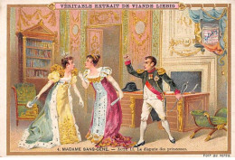 Chromos.AM15110.7x10 Cm Environ.Liebig.N°4.Madame Sans Gêne.Acte II.La Dispute Des Princesses - Liebig