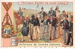 Chromos.AM15121.7x10 Cm Environ.Liebig.Uniformes De L'armée Italienne - Liebig