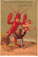 Chromos.AM15049.6x9 Cm Environ.Maison Du Printemps.Le Homard Et La Bigorne - Sonstige & Ohne Zuordnung