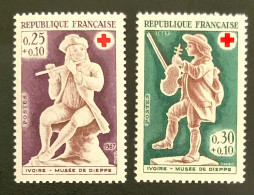 1967 FRANCE N 1540/41 IVOIRE MUSÉE DE DIEPPE - NEUF** - Ongebruikt