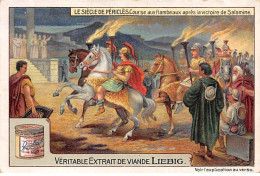 Chromos.AM16117.7x10 Cm Environ.Liebig.Le Siècle De Périclès.Course Aux Flambeaux Après La Victoire De Salamine - Liebig