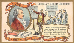 Chromos.AM16074.6x10 Cm Environ.Guérin-Boutron.Chocolat.Bienfaiteurs De L'humanité.Monge - Guérin-Boutron