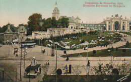 ZY 82- BRUXELLES ( BELGIQUE ) - EXPOSITION 1910 - BRUXELLE KERMESSE LES REMPARTS - CARTE COLORISEE - 2 SCANS - Universal Exhibitions