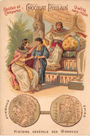 Chromos.AM14513.6x9 Cm Environ.Poulain.Histoire Générale Des Monnaies.N°17.Pyrrhus.Epire - Poulain