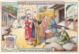 Chromos.AM13357.Liebig.La Soie.2.Marché De Cocons Dans L'Inde (500 Ans Av JC) - Liebig